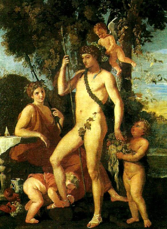 Nicolas Poussin bacchus-apollo oil painting image